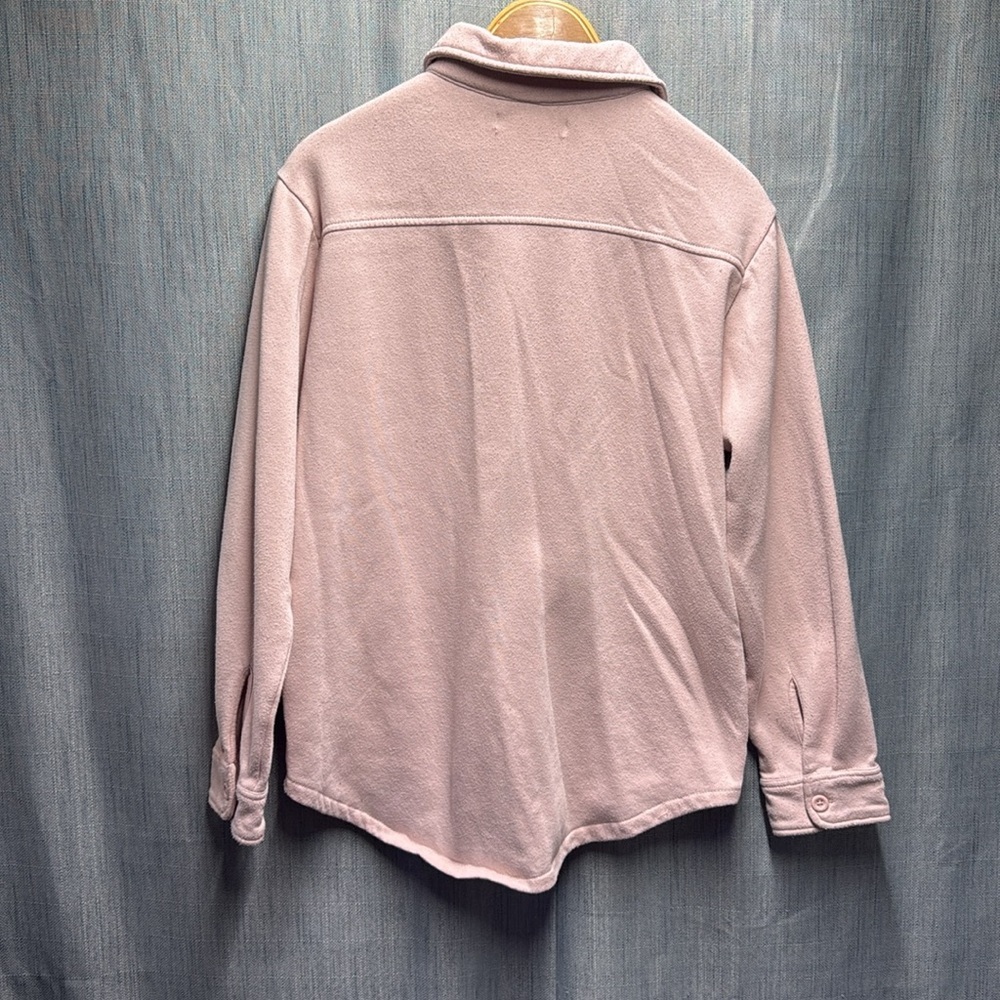🏴 PLAYBOY Pink Casual Button down sweater size small - Picture 8 of 10